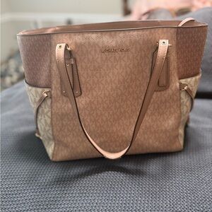 Michael Kors Pink Tote with Signature Style